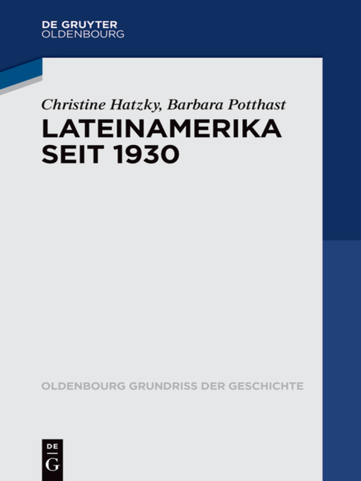 Title details for Lateinamerika seit 1930 by Christine Hatzky - Available